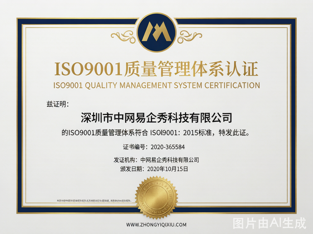 ISO9001质量管理体系认证